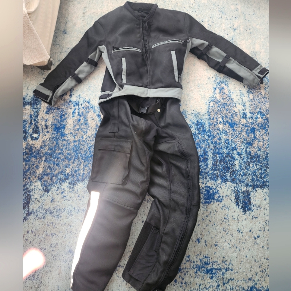 Cycleport Motorcycle Air Mesh Jacket and Pants Armor Riding Suit size xl